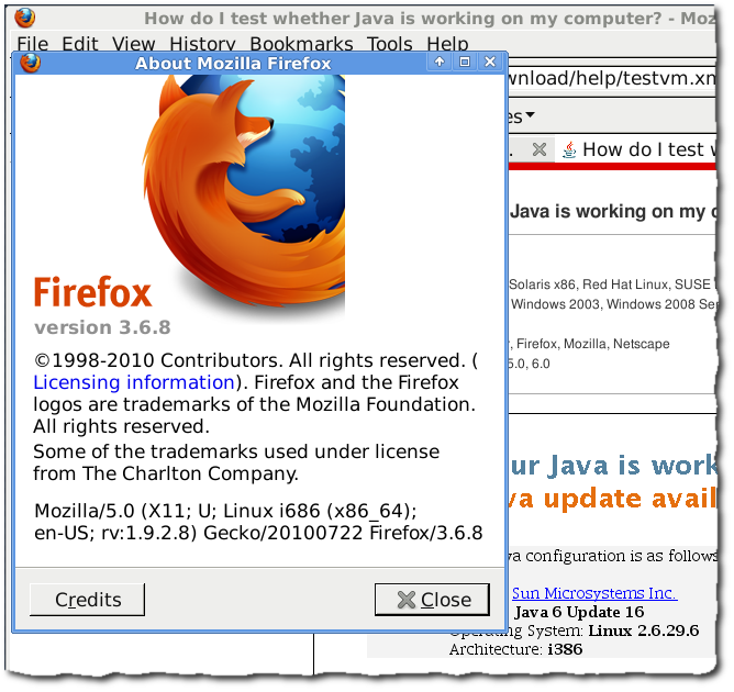 use of java plugin inside of firefox-32